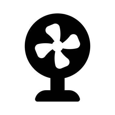 Temel yelpazenin düzenlenebilir bir vektörü, ev aletleri simgesi