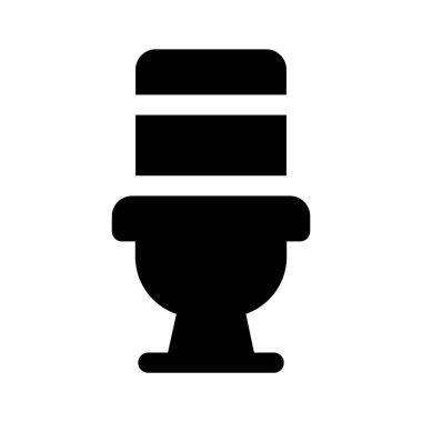 Toilet vector design of flush icon