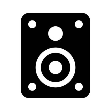 Modern ve modaya uygun olarak ses hoparlörü vektör tasarımı