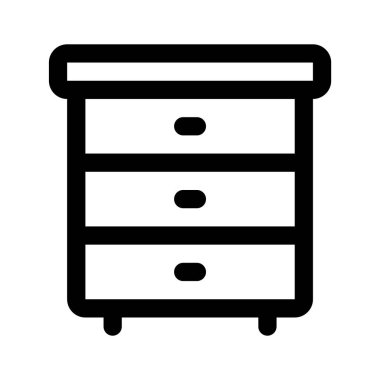 Şu inanılmaz çekmece simgesine bir bakın, vektör kullanmaya hazır.