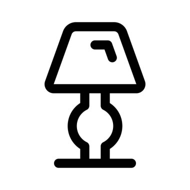 Masa lambasının iyi tasarlanmış bir ikonu, ev halkının düzenlenebilir bir simgesi.