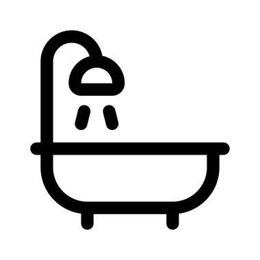 Moda tarzında özenle hazırlanmış küvet ikonu, premium vektör tasarımı