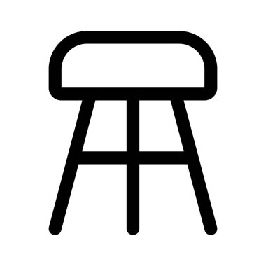 Tabure simgesinin bu inanılmaz simgesine bakın, vektör kullanmaya hazır.