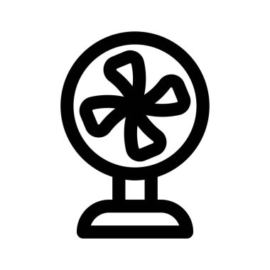 Temel yelpazenin düzenlenebilir bir vektörü, ev aletleri simgesi