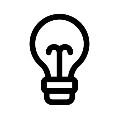 Elektrik ampul vektör tasarımı, simge kullanımı kolay