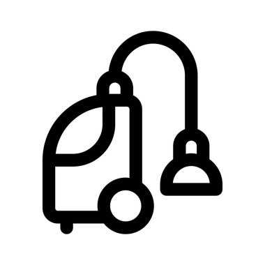 Düzenlenebilir tarzda inanılmaz bir elektrik süpürgesi vektörü