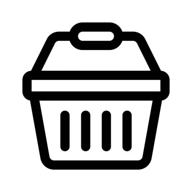 Basket 'in bir vektörü, düzenlenebilir biçim, ev sepetinin kişiselleştirilebilir vektörü