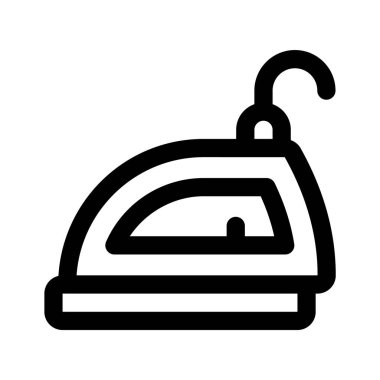 Elektrikli demir vektör tasarımı, ev aletleri simgesi