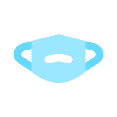 Modern tarzda tıbbi yüz maskesi, kabarık koruma maskesi.