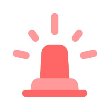 Tıbbi acil durum vektörü kavramına sahip siren. Kullanımı kolay.