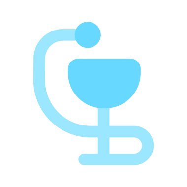 Tıbbi işaret, Caduceus simge tasarımı, premium vektör