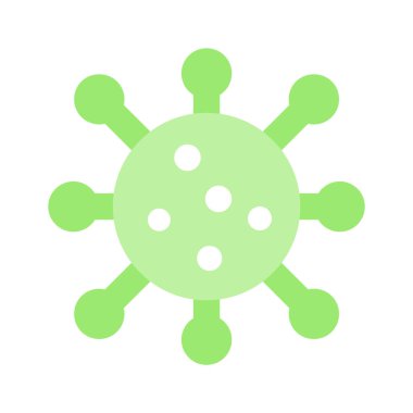 Bulaşıcı hastalıklar, viral coronavirüs ikonu, kullanmaya hazır