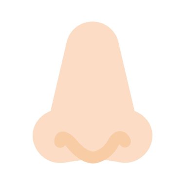 Moda tarzında insan burnunun modern simgesi