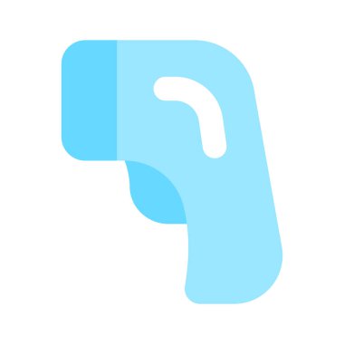 Tıbbi teknoloji aygıt vektörü, kızılötesi termometre simgesi tasarımı