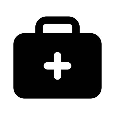 İlk yardım çantasının bu inanılmaz simgesini indir, tıbbi kutu vektör tasarımı