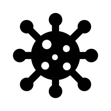 Bulaşıcı hastalıklar, viral coronavirüs ikonu, kullanmaya hazır