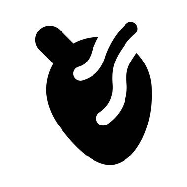 İnsan kalbinin, tıbbi ve sağlık hizmetlerinin bu güzel tasarım ikonuna bir bakın.