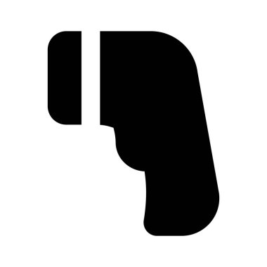 Tıbbi teknoloji aygıt vektörü, kızılötesi termometre simgesi tasarımı