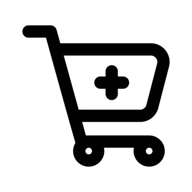 İlaç sepetinin bu muhteşem ikonunu alın, eczane alışveriş vektörü.