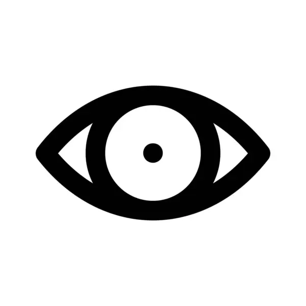 Göz Simgesi Vektör Tasarımı modada, beyaz arkaplanda izole edilmiş, kullanılmaya hazır