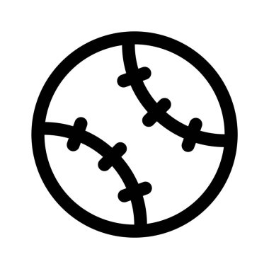 Modern tasarım tarzında beyzbolun simgesi, piksel mükemmel vektör