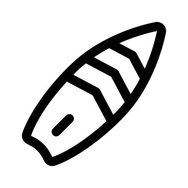 İyi tasarlanmış sörf tahtası vektör tasarımı, premium simge