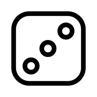 Kumarhane oyunu aksesuar simgesi, ludo dice oyun vektör tasarımı