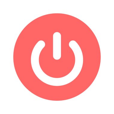 Bu sevimli güç simgesini işaretle, güç düğmesinin trend vektörü