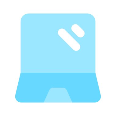 Dizüstü bilgisayarın mükemmel simgesi, taşınabilir bilgisayar