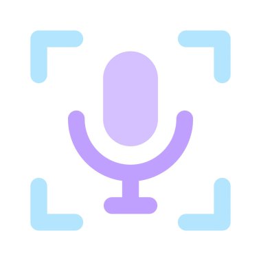 Bu güzel tasarlanmış mikrofon simgesini modaya uygun bir şekilde kavra.