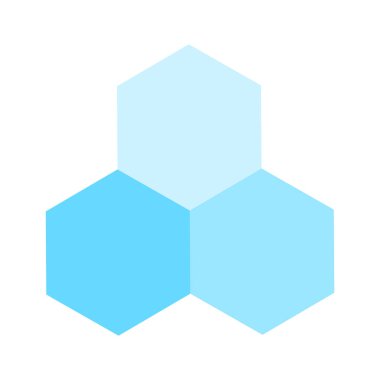 Kimyasal bağ, moleküler yapı ikonu tasarımı düzenlenebilir biçimdedir