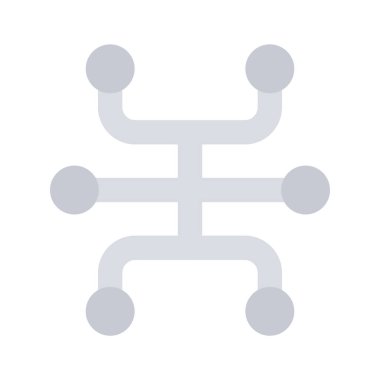 İyi tasarlanmış ağ simgesi, topoloji vektör tasarımı