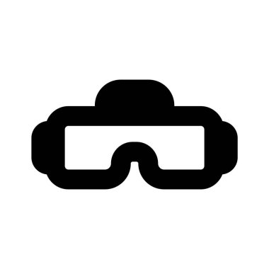 Kullanımı ve indirilmesi kolay sanal gerçeklik kulaklığının düzenlenebilir bir vektörü