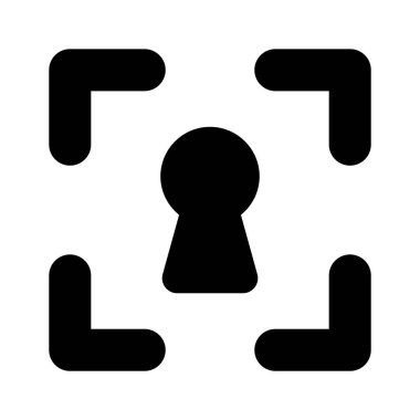 Güvenlik erişiminin bu benzersiz simgesine bir bakın.