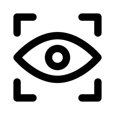 Düzenleme biçiminde Iris tanıma vektör tasarımı