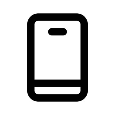 Beyaz arkaplanda izole akıllı telefon vektör tasarımı