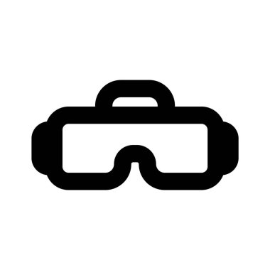 Kullanımı ve indirilmesi kolay sanal gerçeklik kulaklığının düzenlenebilir bir vektörü