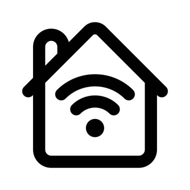 Wi-Fi sinyalli ev akıllı evin moda bir taşıyıcısı.