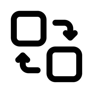 Veri değişimi, veri aktarım simgesi tasarımı modern stilde