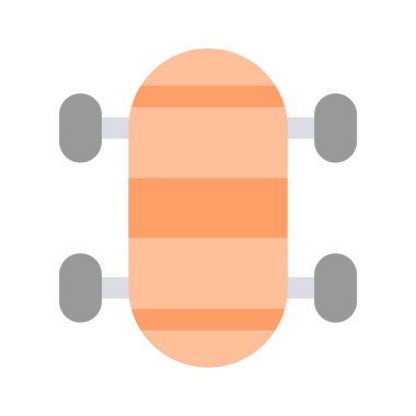 Bu kaykayın yaratıcı simgesini vektör kullanmaya hazır hale getir