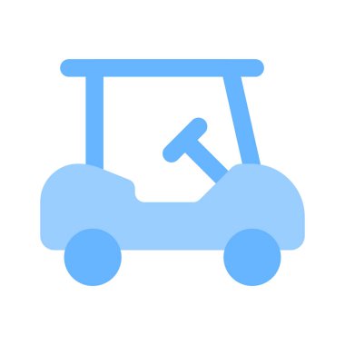 Golf arabasının moda ikonu, düzenlenebilir tarzda golf arabası.