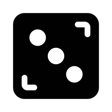 Kumarhane oyunu aksesuar simgesi, ludo dice oyun vektör tasarımı