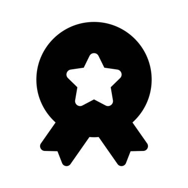 Yıldız rozetinin bu inanılmaz simgesini vektör kullanmaya hazır hale getirin.