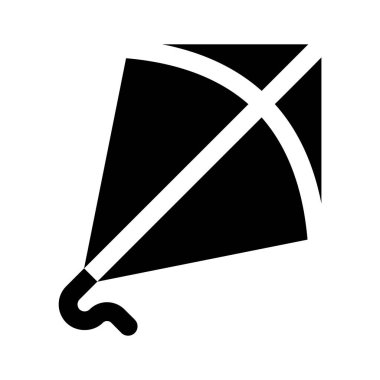 Açık hava eğlence aktivitesi, uçurtma simgesi, kullanıma hazır