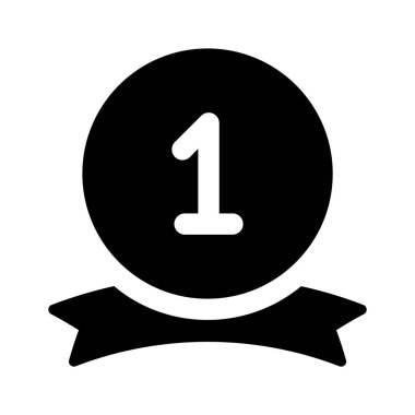 Yaratıcı tasarım birinci konum vektör tasarımı