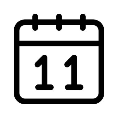 Beyaz arkaplanda izole edilmiş bu şaşırtıcı takvim simgesini yakala