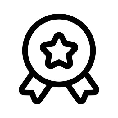 Yıldız rozetinin bu inanılmaz simgesini vektör kullanmaya hazır hale getirin.