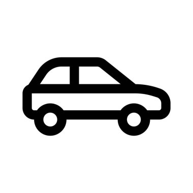 Düzenlenebilir dizayn tarzında bir araba simgesi, piksel mükemmel vektör