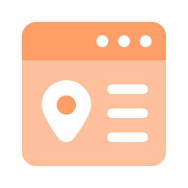 Düzenlenebilir biçimde çevrimiçi navigasyon vektör tasarımı indir