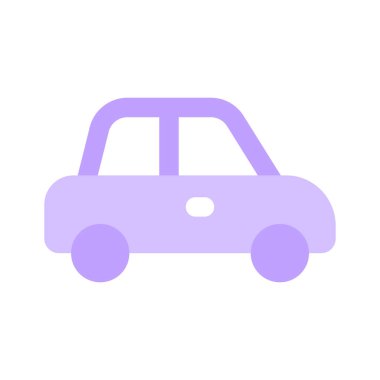 Moda tarzında bir taksi simgesi, yerel ulaşım otomobili